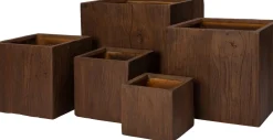 Intratuin bloempot Lisse bruin 24 x 24 x 23 cm