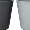 Intratuin bloempot Liv donkergrijs D 18 H 17 cm