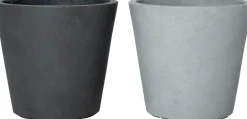 Intratuin bloempot Liv lichtgrijs D 34 H 32 cm