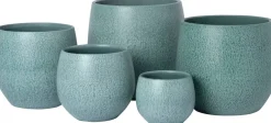 Intratuin bloempot Luke blauw D 16 H 14 cm