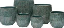 Intratuin bloempot Madeleine groen D 7 H 7 cm