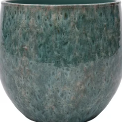 Intratuin bloempot Madeleine groen D 24 H 26 cm