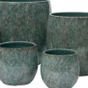 Intratuin bloempot Madeleine groen D 14 H 14 cm