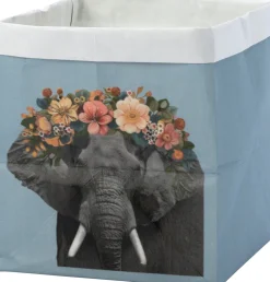 Intratuin bloempot Manu olifant blauw 18 x 18 x 20 cm