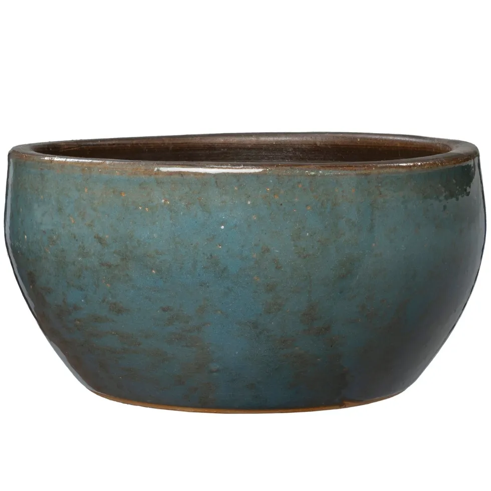 Intratuin bloempot Marcel blauw D 34 H 17 cm