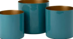 Intratuin bloempot Marley blauw D 15 H 15 cm