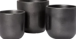 Intratuin bloempot Marlon zwart D 14 H 12 cm