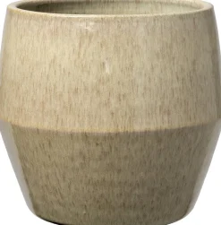 Intratuin bloempot Maure beige D 18 H 16 cm