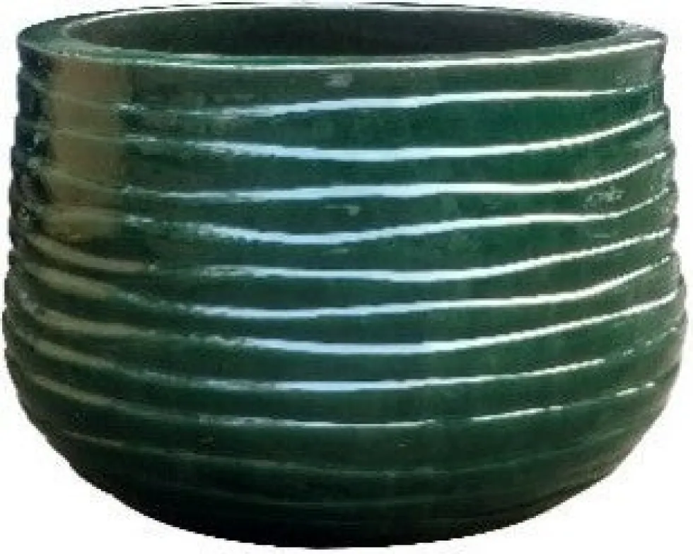 Intratuin bloempot Meave groen D 34 H 30 cm