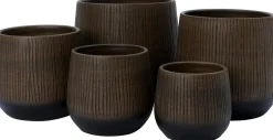 Intratuin bloempot Melle bruin D 19 H 17 cm