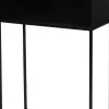 Intratuin bloempot met standaard Shay zwart 50 x 25 x 80 cm
