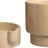 Intratuin bloempot met waterreservoir Leora beige D 15,5 H 15,5 cm