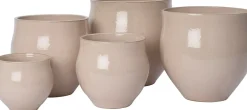 Intratuin bloempot Miek beige D 32 H 30 cm