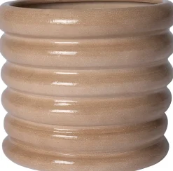 Intratuin bloempot Mika taupe D 19 H 17 cm