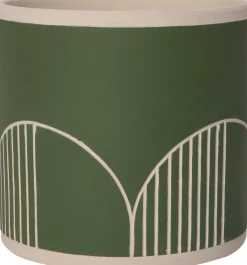 Intratuin bloempot Mik groen D 13,5 H 12,5 cm