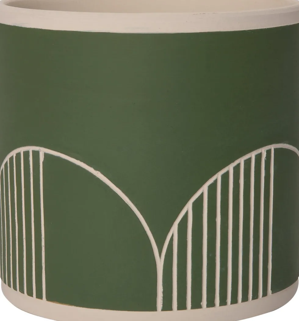 Intratuin bloempot Mik groen D 13,5 H 12,5 cm