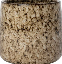 Intratuin bloempot Miro bruin / crème D 21 H 19 cm
