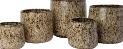 Intratuin bloempot Miro bruin / crème D 29 H 27 cm