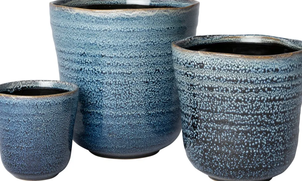 Intratuin bloempot Modena blauw D 8 H 8,5 cm