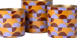 Intratuin bloempot Movi geel D 17 H 17 cm
