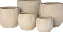 Intratuin bloempot Neiva beige D 16 H 14 cm