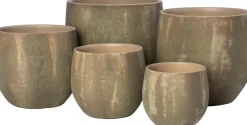 Intratuin bloempot Neiva groen D 16 H 14 cm