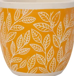Intratuin bloempot Nikki geel D 7 H 6,5 cm