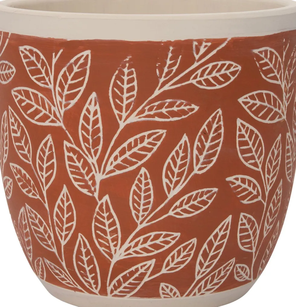 Intratuin bloempot Nikki oranje D 7 H 6,5 cm