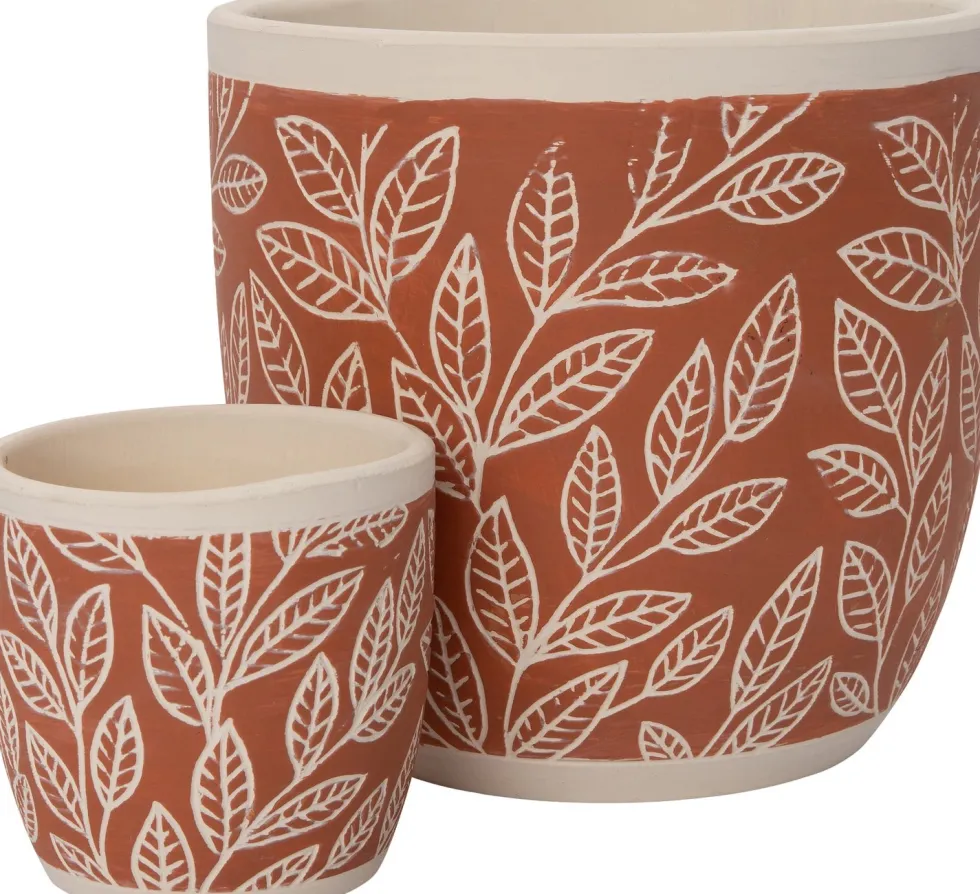 Intratuin bloempot Nikki oranje D 7 H 6,5 cm