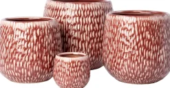 Intratuin bloempot Norea rood D 18 H 17 cm