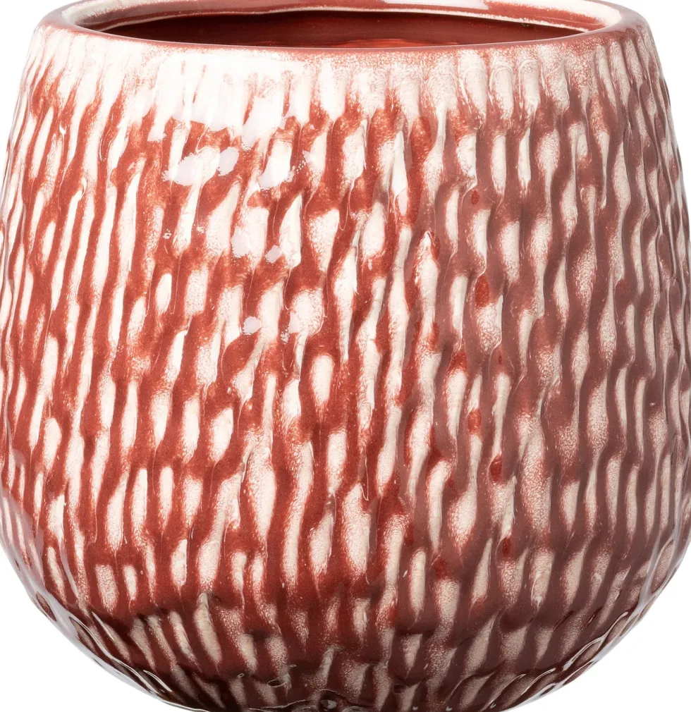 Intratuin bloempot Norea rood D 24 H 21 cm