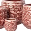 Intratuin bloempot Norea rood D 9,5 H 8,5 cm