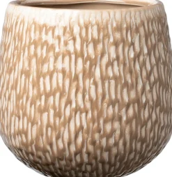 Intratuin bloempot Norea taupe D 24 H 21 cm