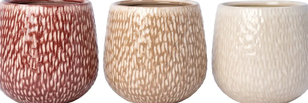 Intratuin bloempot Norea wit D 24 H 21 cm