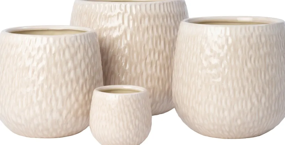 Intratuin bloempot Norea wit D 24 H 21 cm