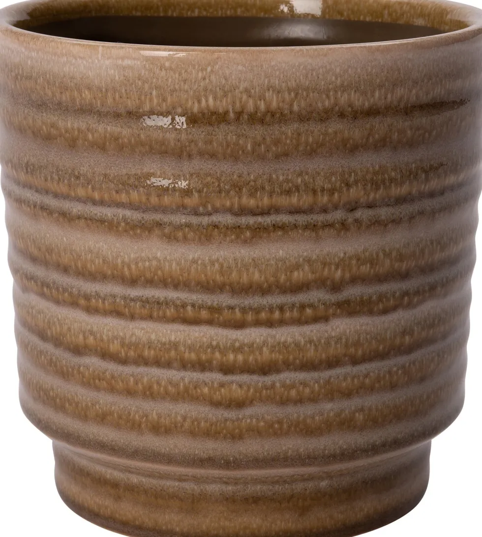 Intratuin bloempot Noud bruin D 8 H 8 cm