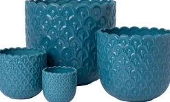 Intratuin bloempot Nowi blauw D 8 H 7,5 cm