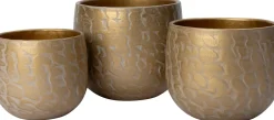 Intratuin bloempot Noy goud D 22 H 19 cm