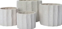 Intratuin bloempot Olivier wit D 24 H 22 cm