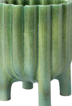 Intratuin bloempot op poten Amya groen D 15 H 19 cm