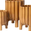 Intratuin bloempot op poten Amya bruin D 19 H 24,5 cm