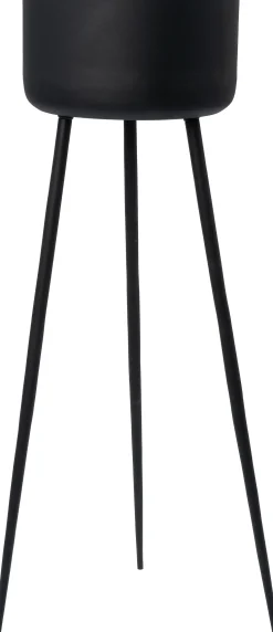 Intratuin bloempot op poten Falle zwart D 45 H 140 cm