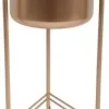 Intratuin bloempot op poten goud D 28 H 66 cm