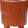Intratuin bloempot op poten Jolan oranje D 8 H 10 cm
