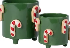 Intratuin bloempot op poten Jiya zuurstok groen D 16 H 15 cm