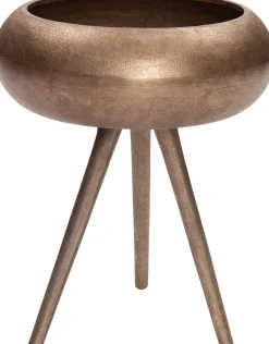 Intratuin bloempot op poten Jack zilver D 34 H 42 cm