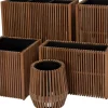 Intratuin bloempot op poten Latten naturel 90 x 33 x 90 cm