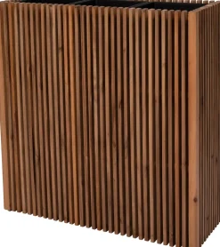 Intratuin bloempot op poten Latten naturel 90 x 33 x 90 cm