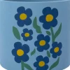 Intratuin bloempot op poten Rosie blauw D 13,5 H 13,5 cm