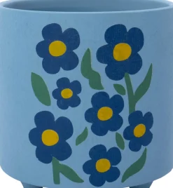 Intratuin bloempot op poten Rosie blauw D 13,5 H 13,5 cm